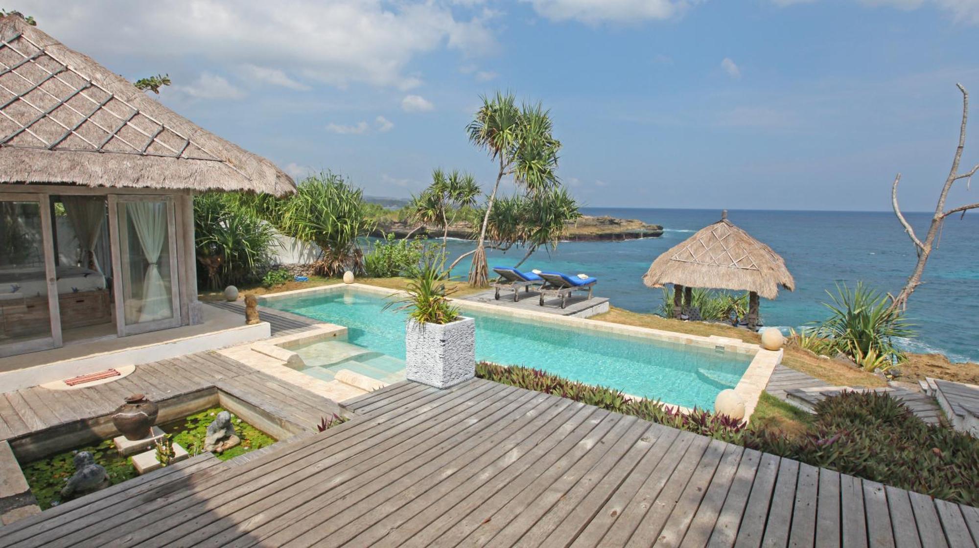 Villa Lumba Lumba - Oceanfront & Spectacular View! Lembongan Exteriör bild